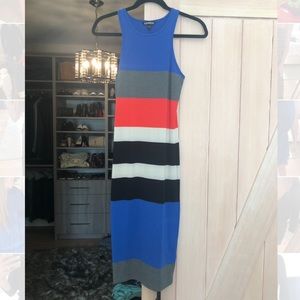 Colour block midi dress